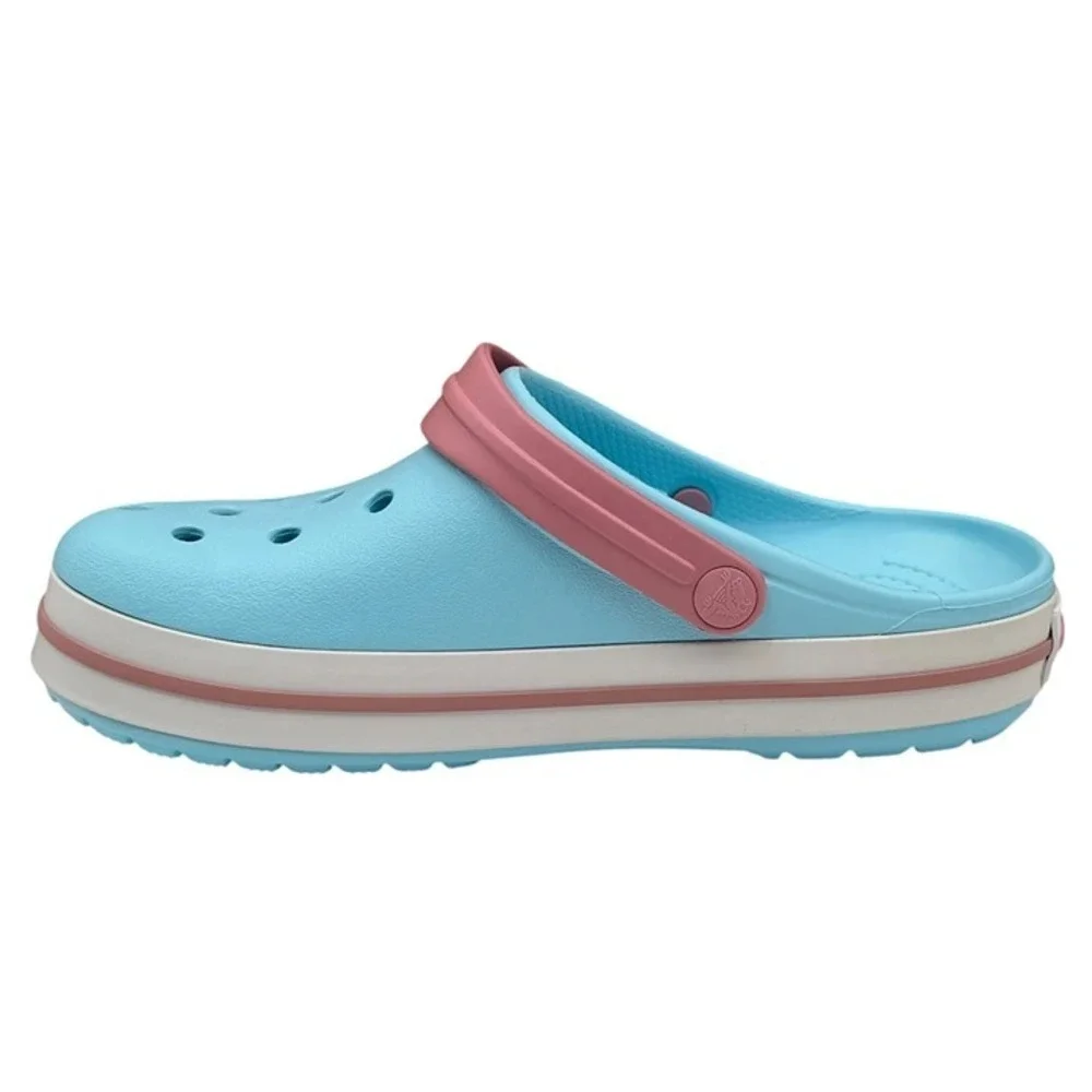Crocs Bayaband Youth Big Girls Slip-on Clogs Size 6 (J6) Sky Blue Water Friendly